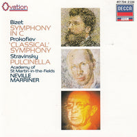 Bizet, Prokofiev, Stravinsky, Neville Marriner, Academy Of St. Martin-in-the-Fields - Symphony In C, Classical Symphony, Pulcinella