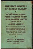 Brave New World Aldous Huxley (1935,new impression)