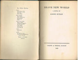 Brave New World Aldous Huxley (1932 4th imp.)