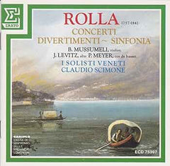 Rolla - Concerti Divertimenti ~ Sinfonnia