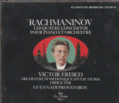 Rachmaninov, Victor Eresko, Gennadi Prowatorow, Russian State Symphony Orchestra - Les Quatre Concertos Pour Piano Et Orchestre