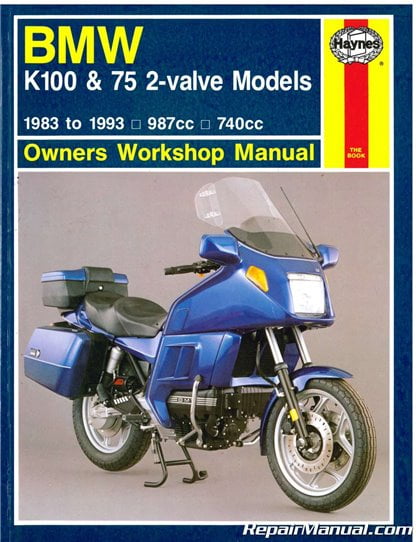 BMW  K100 & 75 2-valve models Haynes workshop manual