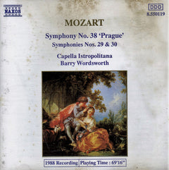 Mozart, Capella Istropolitana, Barry Wordsworth - Symphony No. 38 'Prague', Symphonies Nos. 29 & 30