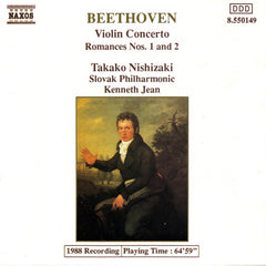 Beethoven - Takako Nishizaki, Slovak Philharmonic, Kenneth Jean - Violin Concerto / Romances Nos. 1 And 2