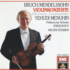 Bruch, Mendelssohn - Yehudi Menuhin, Philharmonia Orchestra, Efrem Kurtz, Walter Susskind - Violinkonzerte = Violin Concertos = Concertos Pour Violon