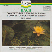 Bach, Susanne Lautenbacher, Dieter Volholz - Concerto for 2 Violins in 2 d minor/ 2 Concertos for Violin in a minor in E Major