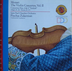 Mozart - Pinchas Zukerman, The Saint Paul Chamber Orchestra - The Violin Concertos, Vol. II,  No. 4 & 5, K 261, Rondo K 373
