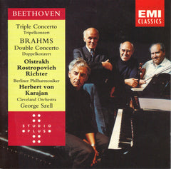 D Oistrach, M Rostropovich, S Richter, Berliner Philharmoniker, The Cleveland Orchestra, H von Karajan, G Szell /Beethoven /Brahms
