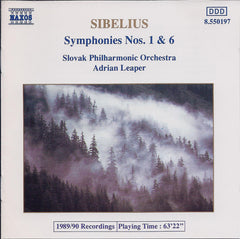 Sibelius - Slovak Philharmonic Orchestra, Adrian Leaper - Symphonies Nos. 1 & 6