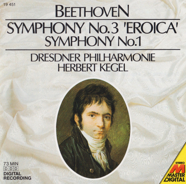 Beethoven - Dresdner Philharmonie, Herbert Kegel - Symphony No.3 'Eroica' / Symphony No.1