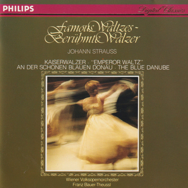 Johann Strauss, Wiener Volksopernorchester, Franz Bauer-Theussl - Famous Waltzes - Beruhmte Walzer