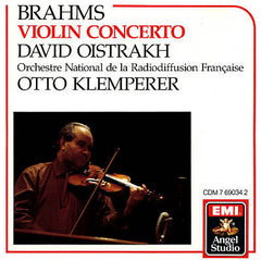 Johannes Brahms, David Oistrakh, Otto Klemperer, Orchestre National de la Radiodiffusion Francaise - Violin Concerto In D Major, Op. 77