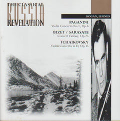Kogan, Paganini, Sarate, Tchaikovsky - Violin Concerto Ndeg1 Op.6 / Concert Fantasy Op.25 / Violin Concerto In D Op.35