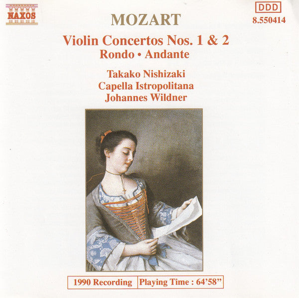Mozart - Takako Nishizaki, Capella Istropolitana, Johannes Wildner - Violin Concertos Nos. 1 & 2, Rondo, Andante