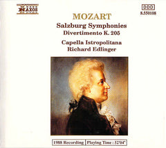 Mozart, Capella Istropolitana, Richard Edlinger - Salzburg Symphonies / Divertimento K. 205