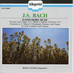 Helma Elsner - J.S. BACH Harpsichord Music ACD 8007