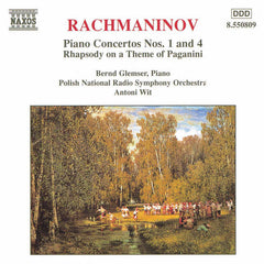 Rachmaninov : Bernd Glemser, Polish National Radio Symphony Orchestra, Antoni Wit - Piano Concertos Nos. 1 And 4 /