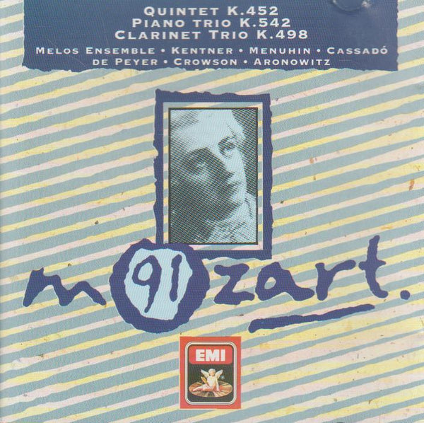 Wolfgang Amadeus Mozart, Melos Ensemble Of London, L Kentner, Y Menuhin, G Cassado, G de Peyer - Quintet K 452, K. 542, Clarinet Trio, K 498