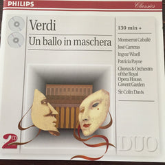 Verdi, Montserrat Caballe, Jose Carreras, Ingvar Wixell, Patricia Payne, Chorus & Orchestra Of The Royal Opera House, Covent Garden, Sir Colin Davis