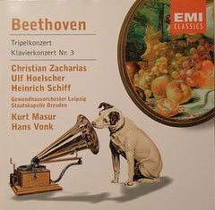 Beethoven - Zacharias, Hoelscher, Schiff, Gewandhausorchester, Dresden, Kurt Masur, Hans Vonk - Triple Concerto / Piano Concerto No. 3