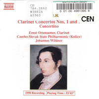 Carl Maria von Weber - Johannes Wildner, Czecho-Slovak State Philharmonic (Kosice), Ernst Ottensamer - Clarinet Concertos, Concertino