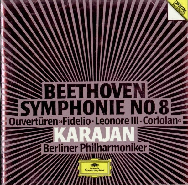 Beethoven - Karajan - Berliner Philharmoniker - Symphonie No. 8 - Ouverturen >>Fidelio, Leonore III, Coriolan<<