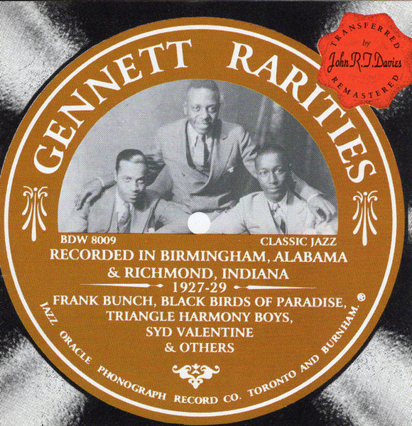 Various - Gennett Rarities - Recorded In Birmingham, Alabama & Richmond, Indiana 1927-1929