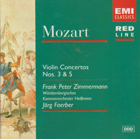 Mozart, Frank Peter Zimmermann, Wurttembergisches Kammerorchester Heilbronn, Jorg Faerber - Violin Concertos Nos. 3 & 5