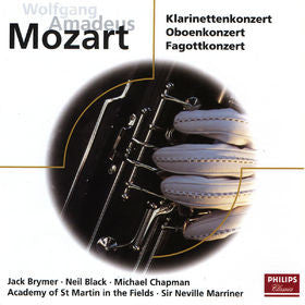 Wolfgang Amadeus Mozart - J Brymer, N Black, M Chapman, Academy of St Martin in the Fields, Sir Neville Marriner - Klarinettenkonzert, Oboenkonzert
