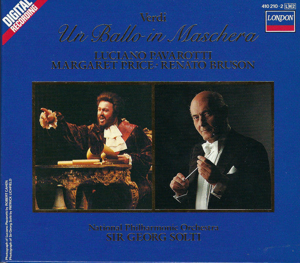Verdi - Luciano Pavarotti, Margaret Price, Renato Bruson, National Philharmonic Orchestra, Sir Georg Solti - Un Ballo In Maschera