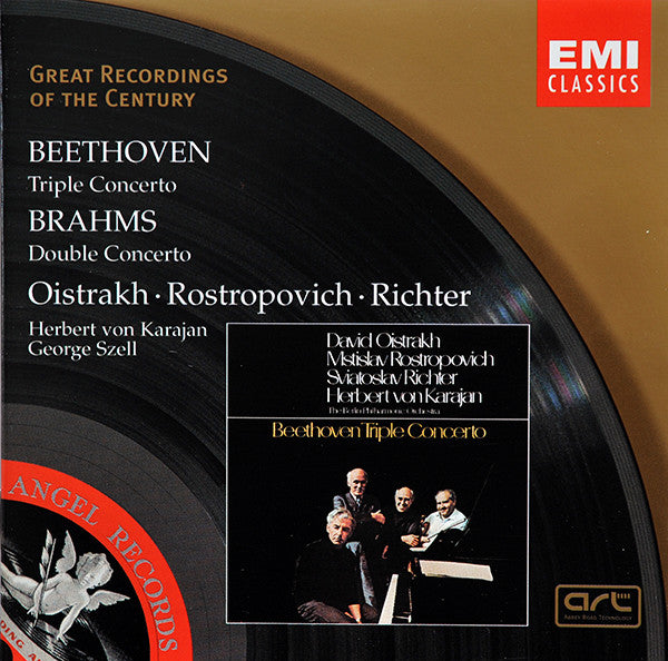 Beethoven / Brahms - Oistrakh, Rostropovich, Richter, Herbert von Karajan / George Szell - Triple Concerto / Double Concerto