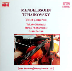 Mendelssohn, Tchaikovsky, Takako Nishizaki, Slovak Philharmonic, Kenneth Jean - Violin Concertos