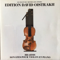 David Oistrakh, Brahms - Sonates Pour Violon Et Piano