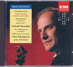 Beethoven - Yehudi Menuhin / New Philharmonia Orchestra / Otto Klemperer, John Pritchard - Violin Concerto - Romanzen