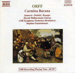Orff, Jenisova, Dolezal, Kusnjer, Slovak Philharmonic Chorus, CSR Symphony Orchestra (Bratislava), Stephen Gunzenhauser - Carmina Burana