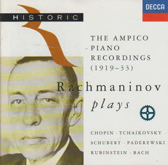 Rachmaninov - The Ampico Piano Recordings Rachmaninov Plays Chopin, Tchaikovsky, etc.