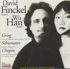David Vinckel Cello - Wu Han Piano, Grieg , Schumann , Chopin  - Chopin Frederic - Grieg Edvard - Schumann Franz - Music For Cello & Piano