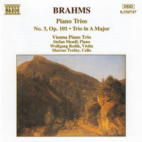 Johannes Brahms, Vienna Piano Trio - Piano Trios. No. 3, Op. 101 - Trio In A Major