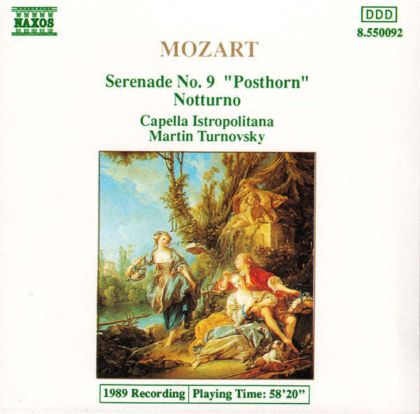 Mozart, Capella Istropolitana, Martin Turnovsky - Serenade No. 9 "Posthorn" / Notturno