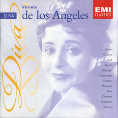 Victoria De Los Angeles - Rossini, Gounod, Verdi, Puccini, Mascagni, Leoncavallo, Catalani, Massenet, Bizet, Gimenez, Caballero, Barbieri - Diva