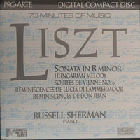 Russell Sherman, Liszt - Liszt Sonata In B Minor, Hungarian Melody, Soirees De Vienne No. 6,  Reminiscences De Lucia Di Lammermoor