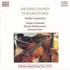 Mendelssohn, Tchaikovsky, Takako Nishizaki, Slovak Philharmonic, Kenneth Jean - Violin Concertos