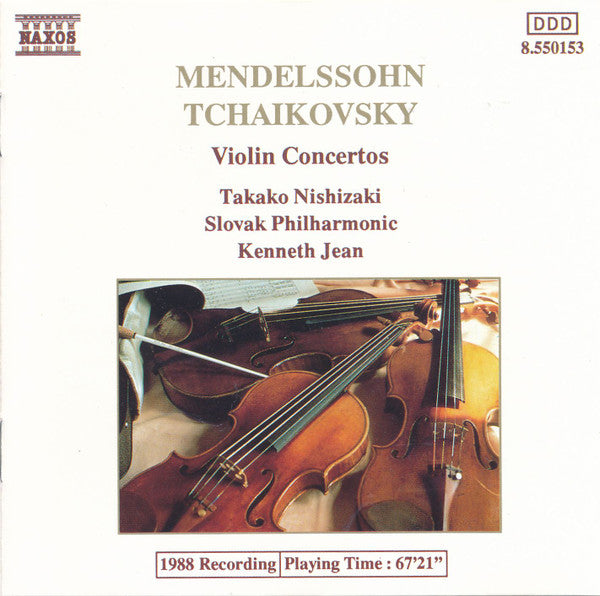 Mendelssohn, Tchaikovsky, Takako Nishizaki, Slovak Philharmonic, Kenneth Jean - Violin Concertos