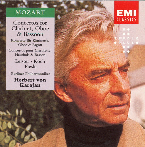 Mozart - Leister, Koch, Piesk, Berliner Philharmoniker, Herbert von Karajan - Concertos For Clarinet, Oboe & Bassoon