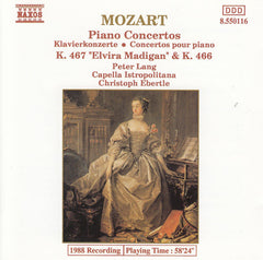 Mozart - P Lang, C Istropolitana, C Ebertle - Piano Concertos = Klavierkonzerte = Concertos Poour Piano K.467 "Elvira" Madigan" & K.466