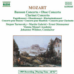 Mozart - Ernst Ottensamer, Martin Gabriel, Stepan Turnovsky, Vienna Mozart Academy, Johannes Wildner - Clarinet Concerto, Oboe Concerto