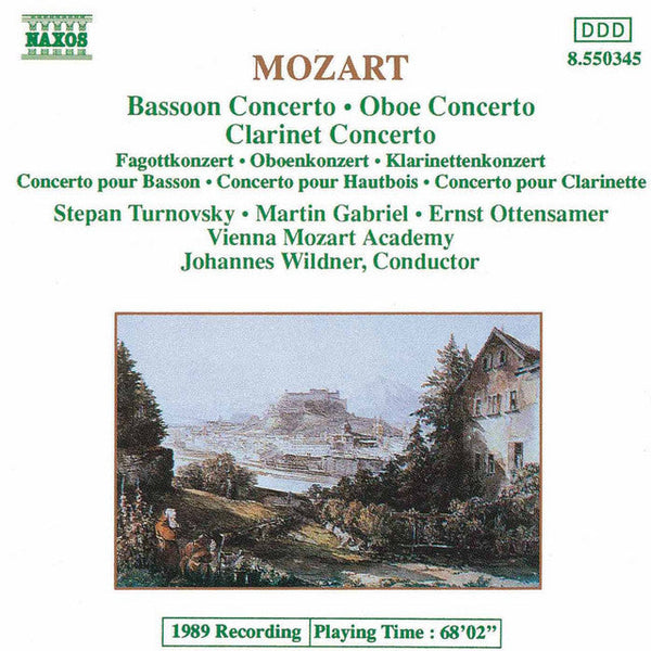 Mozart - Ernst Ottensamer, Martin Gabriel, Stepan Turnovsky, Vienna Mozart Academy, Johannes Wildner - Clarinet Concerto, Oboe Concerto