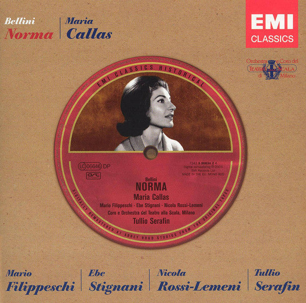 Bellini - Maria Callas, Filippeschi, Ebe Stignani, Rossi-Lemeni, Coro E Orchestra Del Teatro Alla Scala Di Milano, Serafin - Norma