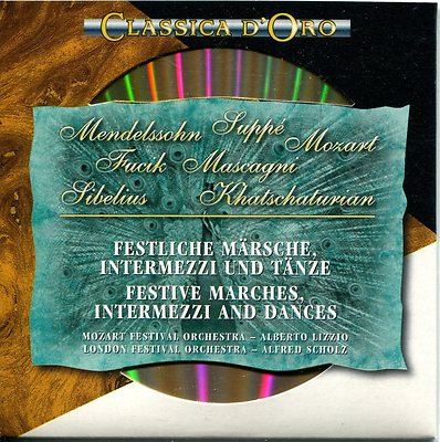 Mendelssohn, Suppe, Mozart, Fucik, Mascagni, Sibelius, Khatschaturian