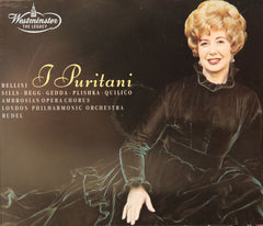 Bellini, Sills, Begg, Gedda, Plishka, Quilico, Ambrosian Opera Chorus, London Philharmonic Orchestra, Rudel - I Puritani